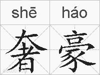 奢豪的拼音