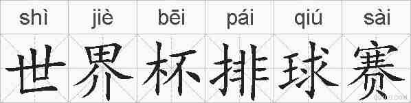世界杯排球赛的拼音