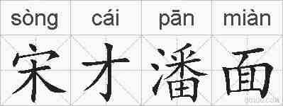 宋才潘面的拼音