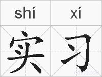 实习的拼音