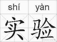 实验的拼音