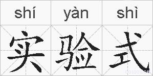 实验式的拼音