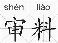 审料的拼音