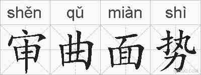 审曲面势的拼音