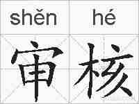 审核的拼音