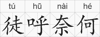 徒呼奈何的拼音