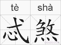 忒煞的拼音