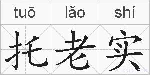 托老实的拼音