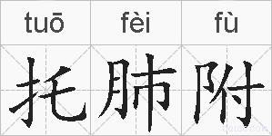 托肺附的拼音