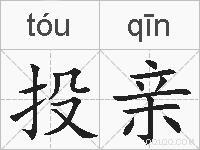 投亲的拼音