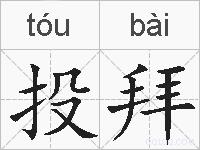 投拜的拼音