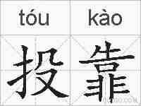 投靠的拼音