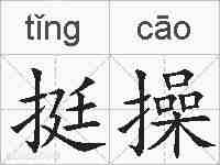 挺操的拼音