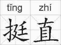 挺直的拼音
