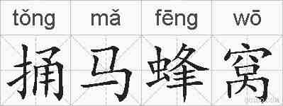 捅马蜂窝的拼音