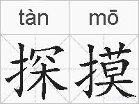 探摸的拼音