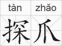 探爪的拼音