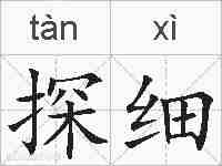 探细的拼音