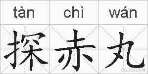 探赤丸的拼音