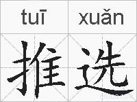 推选的拼音