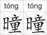 曈曈的拼音