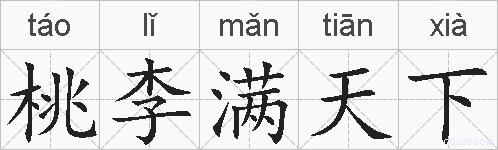 桃李满天下的拼音