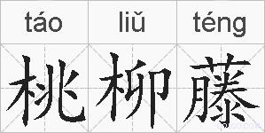 桃柳藤的拼音