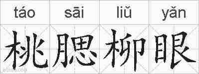 桃腮柳眼的拼音