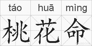桃花命的拼音