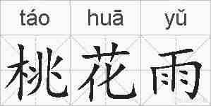 桃花雨的拼音
