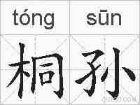 桐孙的拼音