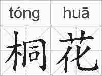 桐花的拼音