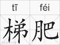 梯肥的拼音
