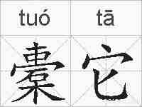 橐它的拼音