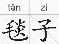 毯子的拼音