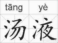 汤液的拼音
