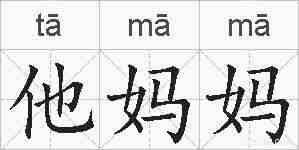 他妈妈的拼音