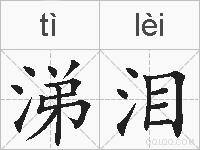 涕泪的拼音
