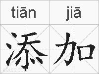 添加的拼音