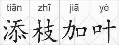 添枝加叶的拼音