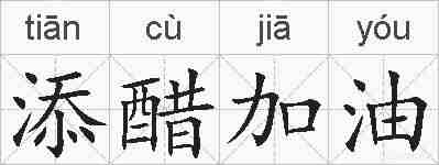 添醋加油的拼音