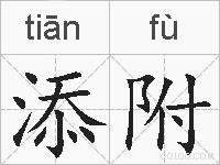 添附的拼音