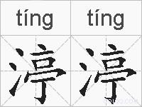 渟渟的拼音