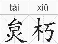 炱朽的拼音