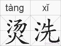 烫洗的拼音