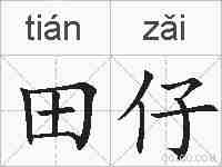 田仔的拼音