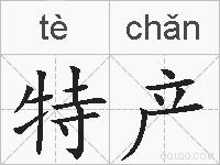 特产的拼音