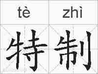 特制的拼音