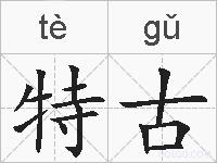 特古的拼音
