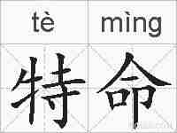 特命的拼音